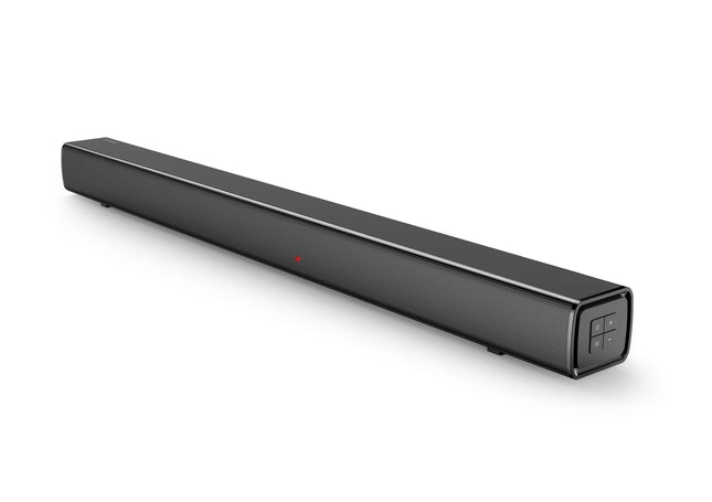 Panasonic SC-HTB100 heliriba, 2.0 kanalit, HDMI, USB, seinale kinnitatav, 45 vatti, Bluetooth, võimas heli, ideaalne teleri jaoks, must, 76,2 x 5,8 x 6,8 cm