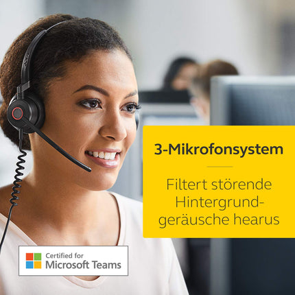 Jabra Engage 50 kõrvapealsed stereopeakomplektid - Microsofti sertifitseeritud digitaalsed juhtmega kõrvaklapid - passiivne mürasummutus tarkvaratelefonidele ja veebiklientidele - USB-C kaabel - must
