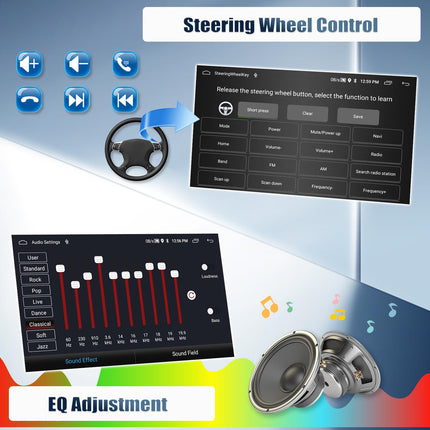 CAMECHO 4+64G 8-tuumaline navigatsiooniga autoraadio VW Passatile, Golfile, Jettale, EOSile, Polo Touranile, Seat Sharanile, 9-tolline Android 13 juhtmevaba Carplay Bluetooth-raadio tahavaatekaameraga ja Android Auto WIFI GPS FM/RDS +Canbusiga