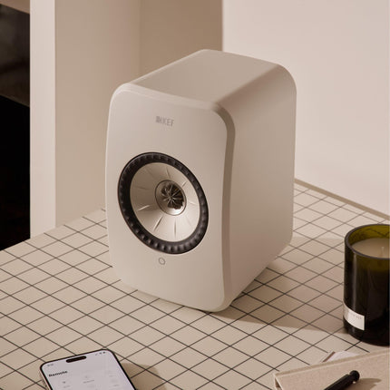 KEF LSX II LT juhtmevabad riiulikõlarid, kivivalge | Muusika | TV ja kodune meelelahutus | Mängud | HDMI ARC | USB-C | Bluetooth | AirPlay 2 | Chromecast | Spotify