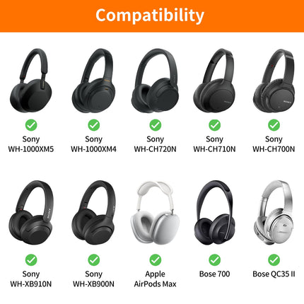 Fintie Case for Sony WH1000XM5/ WH1000XM4/ WHCH720N/ WHCH710N/ WHCH700N/ WHXB910N/ WHXB900N/ Bose 700/ QC35 II Wireless Noise Cancelling Headphones, Replacement Travel Protective Storage Bag Case