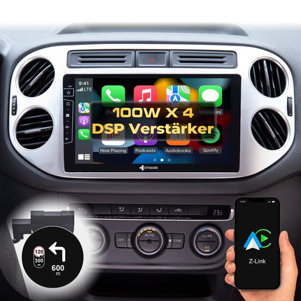 DYNAVIN Android autoraadio navigatsiooniga, ühildub VW Golf 5 Plus | Tiguan 2007-2016 mudelitega, 9-tolline OEM raadio juhtmevaba Carplay ja Android Auto funktsiooniga | Head-up ekraan | Sisaldab DAB+: D9-83S Premium Flex