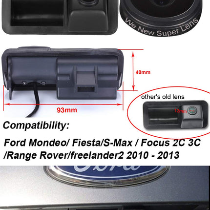 Auto pakiruumi käepideme tahavaatekaamera täiustatud parkimisabi 8IR öise nägemisega 170° lainurk veekindel Ford Mondeo/Fiesta/S-Max/Focus 2C 3C /Range Rover/Freelander2 2010-2013 jaoks