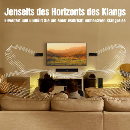 Hiwill 4.1-kanaliline Dolby Atmos heliriba, 320 W teleritele mõeldud heliriba subwooferiga, 2 külgsuunas suunatud kõrgsageduskõlarit, 2 eesmist ruumilise heli kõlarit, kodukino ruumilise heli süsteem telerile, HiElite A41 Pro