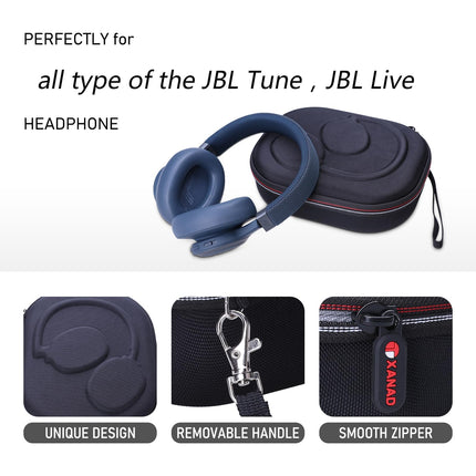 XANAD kõrvaklappide ümbris JBL Tune 510BT / JBL Tune 520BT / JBL Tune 770nc / JBL Tune 720bt / JBL live 770nc / JBL live 670nc kõrvaklappidele (hall)