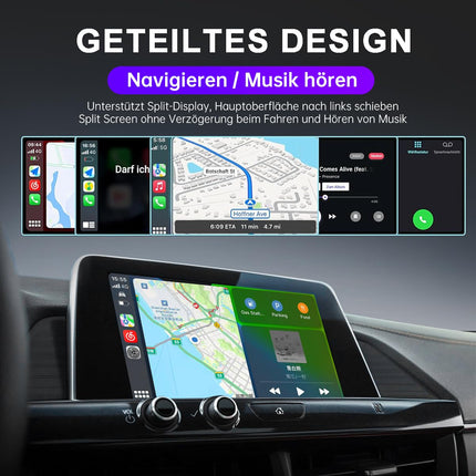 CarPlay juhtmevaba adapter 2025 koos OTA uuendusega, Plug &amp; Play, ühekordne konfiguratsioon automaatseks ühenduseks, juhtmevaba iPhone iOS 10+ jaoks, USB ja Type-C
