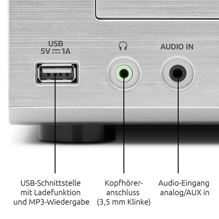 TechniSat VIOLA 710 CD IR - kompaktne hi-fi süsteem (internetiraadio, DAB+, FM, CD-mängija, Bluetooth, 2x 20-vatise RMS-stereokõlari, kõrvaklapipesa, äratuskell, unetaimer, kompaktne süsteem, kaugjuhtimispult)