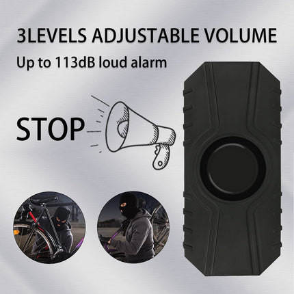 BAOFUYA jalgratta alarm mootorratta alarm vargusvastane jalgratta alarm jalgratta alarm traadita vibratsiooni liikumisandur veekindel mootorratta alarm puldiga elektriline jalgratta alarm must