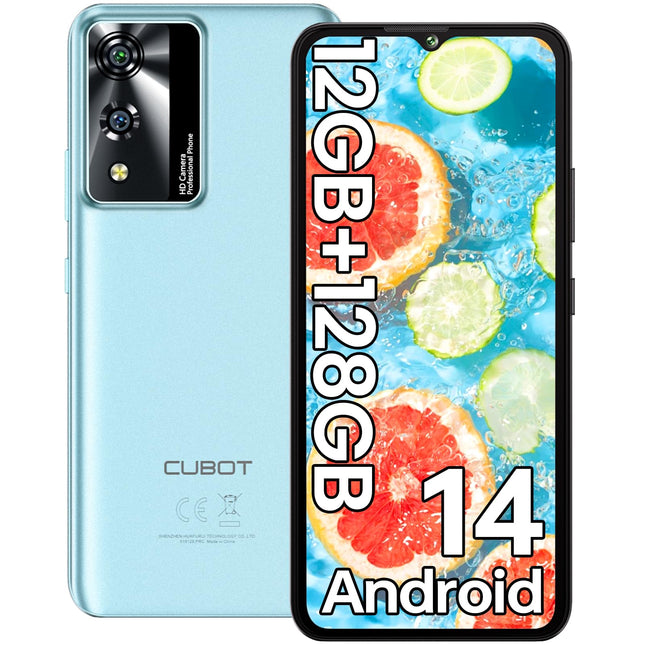 CUBOT A10 lukustamata telefon, 12(4+8) GB + 128 GB / 1 TB, Android 14 nutitelefon, 6,56-tolline HD+ / 90Hz ekraan, 48MP + 16MP kaamera, 5100mAh, kahe SIM-kaardiga 4G lukustamata telefonid, Face ID/GPS/OTG