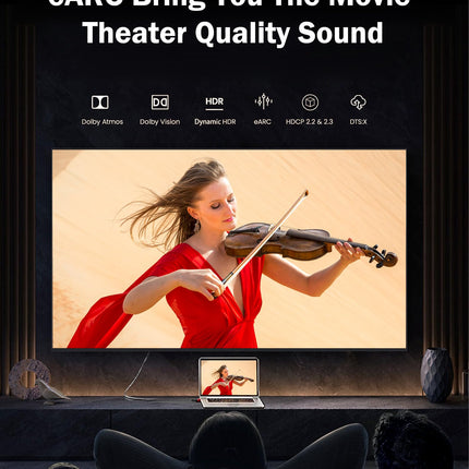 HDMI 2.1 kaabel 7,6 m, HDMI kaabel 8K@60Hz 4K@120Hz 48 Gbps, ülikiire HDMI-kaabel, mis ühildub PS5, Xboxi, Samsungi ja LG teleriga
