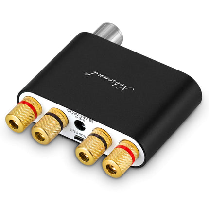 Nobsound NS-10G Mini Bluetooth 5.0 Digital Stereo Amplifier 100W HiFi Power Amp with Power Supply (Black)