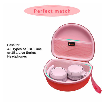 XANAD kõrvaklapiümbris JBL Tune 510BT / JBL Tune 520BT / JBL Tune 760 NC / JBL Tune 660 BTNC / JBL Tune 710 BT / JBL Live 460NC Bluetooth-kõrvaklappidele, kõrvapealne kokkupandav kõrvaklapiümbris (roosa)