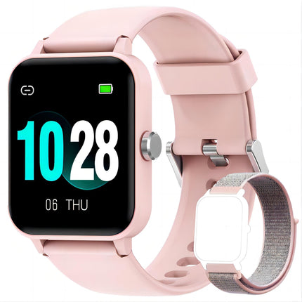 Blackview Smartwatch, 1.85 Touchscreen Fitness Watch with Blood Oxygen, Heart Rate, Sleep Monitor, Activity Tracker with Pedometer Stopwatch, Smartwatch for Women