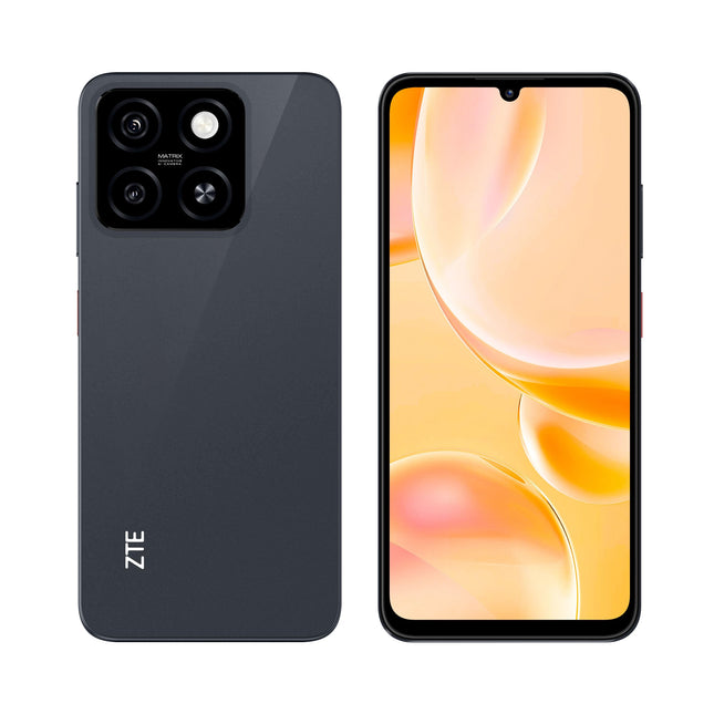 ZTE nutitelefon Blade A55 Android 14 (17,14 cm (6,75 tolli) HD+ ekraan, 4G LTE, 4 GB RAM ja 64 GB sisemälu, 13 MP tehisintellektiga põhikaamera ja 8 MP esikaamera, kahe SIM-kaardiga, 2024) must