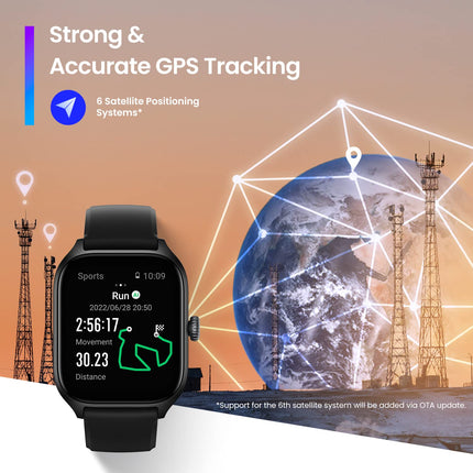 Amazfit GTS 4 43mm Smartwatch with 1.75” AMOLED Display, 150 Sports Modes, Customizable Sleep Plans, Alexa, GPS, Fitness Watch with Intelligent Recognition of Strength Training Exercises for Men and Women