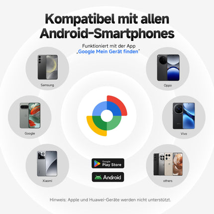 MiLi MiTag Androidi nutikas silt, võtmeleidja, mis ühildub Google Find My Device rakendusega (ainult Android), Bluetooth-võtmeleidja pagasi/kottide/kohvrite/rahakottide jaoks, must - 4 tk