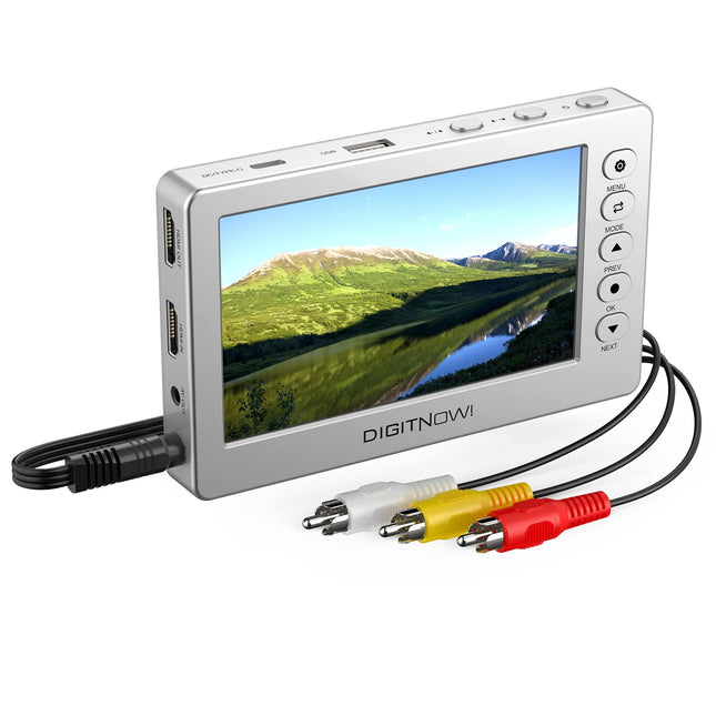 DIGITNOW videosalvestus, USB 2.0 1080P 60fps videomuundur 5-tollise OLED-ekraaniga, HDMI AV-videosalvesti, salvestab videomakist, DVD-lt, VHS-kassettidest, Hi8-st, videokaamerast, mängusüsteemidest.