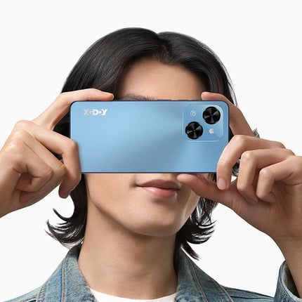 XGODY mobiiltelefon ilma lepinguta Mate 70, 12GB+128GB/1TB laiendusmälu, 6,52'' HD+ ekraan, Android 14 nutitelefon, 5500mAh QC, kaheksatuumaline, 24MP+8MP kaamera, 4G kahe SIM-kaardiga, Face ID GPS OTG sinine