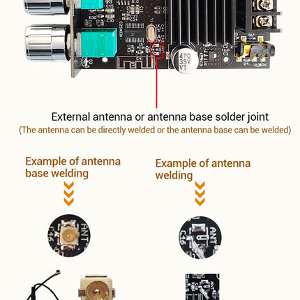 WANGCL ZK-1002MT 2 x 100W Bluetooth 5.0 Subwoofer Amplifier Board High Power Audio Stereo Amplifier Board AUX Bass Treble AMP
