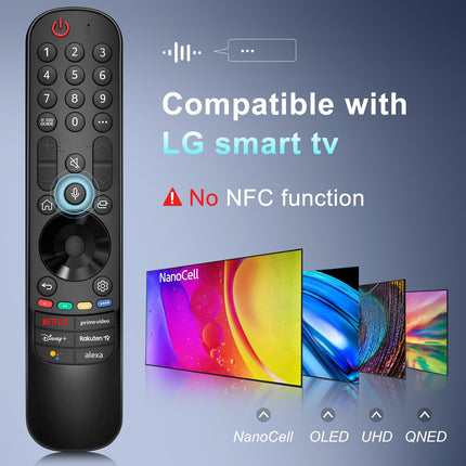 For LG Magic Remote Control TV, for Original TV Remote MR24GA MR23GA MR22GN MR21GA, for LG Smart TV Remote Control, with Voice Function Pointer Function