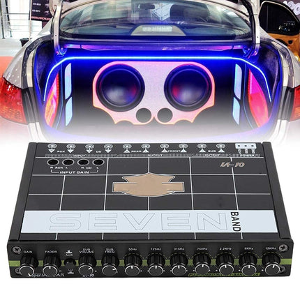 Autoaudio ekvalaiser, autoaudio stereo ekvalaiser 7-ribalise helisüsteemiga