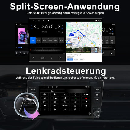 Dvrmedia autoraadio 4GB+64GB Android 13 Skoda Octavia Mk2 A5 2004-2014 Rapid Yeti 8" puutetundliku ekraaniga Bluetooth-raadio, juhtmevaba CarPlay, Android Auto autoraadio 2din GPS, FM WiFi, DSP
