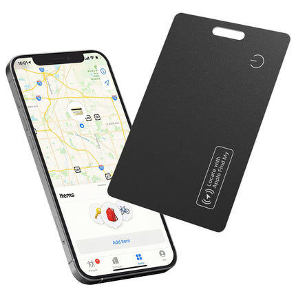 Reyke Slim Wallet jälgimiskaart, laetav rahakotiotsija, IP68 veekindel, töötab Apple Find My'ga (ainult iOS), pagasisiltide, mobiiltelefonide ja passide korraldaja.
