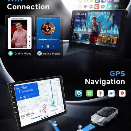 8 südamikku 6+128G Android autoraadio Suzuki SX4 2006-2013/FIAT Sedici 2005-2014 juhtmevaba Carplay 9-tollise Android Auto Mirror Linkiga Bluetooth FM/RDS/EQ/DSP WiFi GPS rooliratta juhtimine tahavaatekaamera