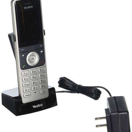 Yealink W56H IP DECT telefonitoru värvilise ekraaniga (2,4-tolline TFT värviline ekraan), baasjaam Etherneti pordiga, hõbedane/must