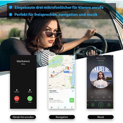 Aux Bluetooth 5.3 adapter stereosüsteemile, SONRU Bluetooth-vastuvõtja heliadapter koos Aux 3,5 mm RCA-kaabliga, kahe AUX-väljundiga autoraadio koduse stereosüsteemi jaoks