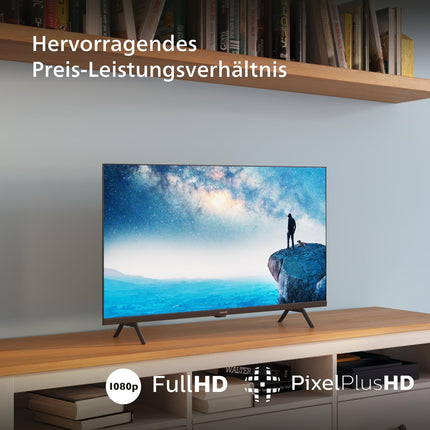 Philips 40PFS6009 FHD LED Smart TV - 40-inch display with pixel-precise HD Titan OS platform and Dolby Digital - Works with Alexa and Google Assistant - Matte Black