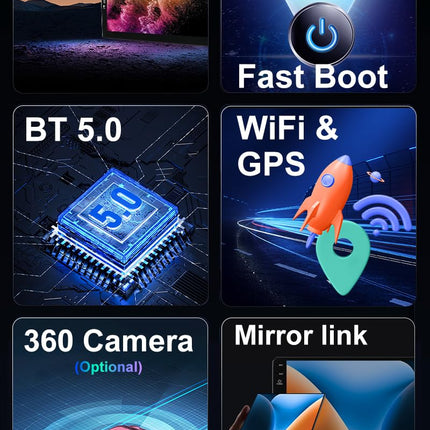 YUNTX 9-tolline Android 14 autoraadio navigatsiooniga Hyundai Tucsonile (2015-2019) | Octa Core | 6 GB 128 GB | Sisseehitatud 4G LTE | CarPlay ja Android Auto | DSP | DAB | HDMI | Kahesageduslik WiFi | Bluetooth 5.0