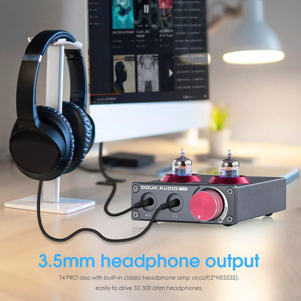 Douk Audio Mini 5654 Phono eelvõimendi kodune stereoheli eelvõimendi kõrvaklappide võimendi (T4 PRO)