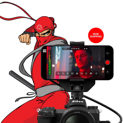 ATOMOS Ninja Phone – Professional HDMI-to-USB-C Video Recorder &amp; Monitor for iPhone 15 Pro/Pro Max – 10-bit ProRes Recording, Mobile Streaming – Ideal for Filmmakers &amp; Content Creators