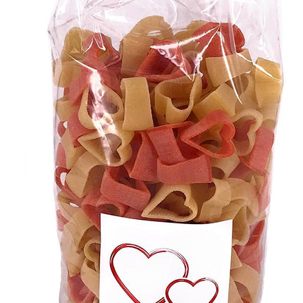 Balna heart noodles noodles in heart shape 250g gift set with wooden spoon heart + spatula wood heart motif ideal for wedding Christmas birthday