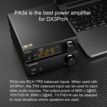 Fanmusic Topping DX3 Pro+ ES9038Q2M Bluetooth 5.0 LDAC helidekooder DSD512 DAC võimendi NFCA kõrvaklappide võimendi eelvõimendi hõbedane