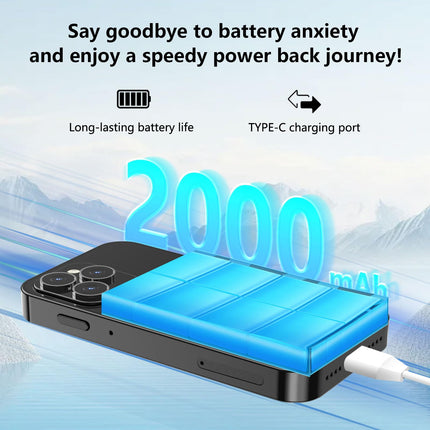 BLKE Max 4G mininutitelefon, 3,0-tolline HD-ekraan, neljatuumaline kahe SIM-kaardiga protsessor, 3+32 GB, 2000 mAh, lukustamata lastetelefon, õpilastele mõeldud taskutelefon, väike puutetundliku ekraaniga nutitelefon, must