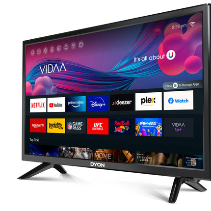 DYON Smart 24 VX - 24-inch (60 cm) Smart TV with HD Triple Tuner (DVB-C/-S2/-T2), App Store, Prime Video, Netflix, YouTube, DAZN, Disney+ and Hotel Mode