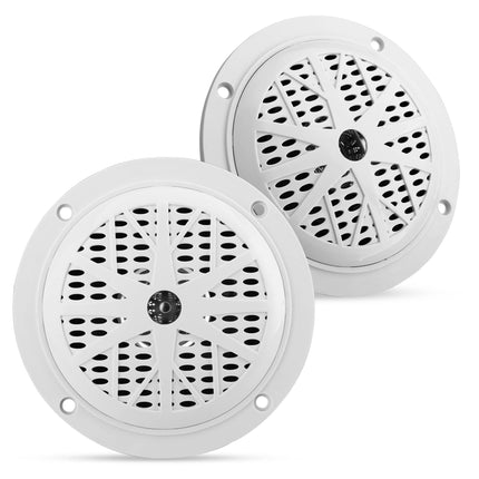 Pyle Outdoor Speakers – 100W waterproof speaker, passive music box, perfect for any environment: on boats, pool &amp; sauna speakers or as an outdoor music system terrace