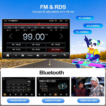 CAMECHO 2+64G Android 13 autoraadio FIAT Punto 05-09/Linea 07-11 jaoks, 7-tolline juhtmevaba Carplay Android Auto Bluetooth HD puutetundliku ekraaniga raadio GPS-i, WiFi, HiFi, FM peegliühendusega 2USB + tahavaatekaamera mikrofon