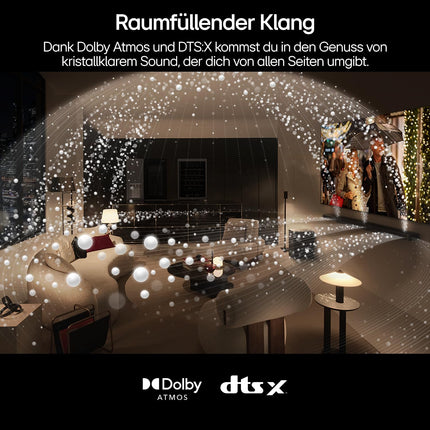 LG DS77TY 3.1.3 Dolby Atmos heliriba (400W) juhtmevaba subwooferiga (eARC, HDMI, optiline, Bluetooth) [2024], must