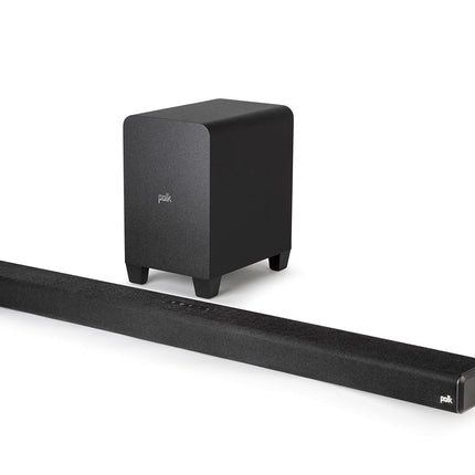 Polk Audio Signa S4 True Dolby Atmos TV heliriba juhtmevaba subwooferiga, 3.1.2 heliriba teleritele, HDMI eARC, Bluetooth, AUX, optiline sisend, must