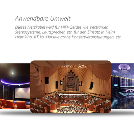 Monosaudio P902 HiFi toitekaabel 1M alumiiniumfooliumiga varjestatud φ17mm OFC audiofiilidele mõeldud külmseadmete kaabel 2-pin AC kõrgklassi toitekaabel Schuko+IEC C15 pesaga DVD/võimendi/dekoodri/subwooferi/võimendi jaoks