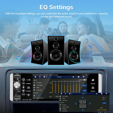 Techschermo autoraadio 1 DIN ekraaniga, juhtmevaba Carplay ja Android Auto toega - 5,1-tolline IPS puutetundliku ekraaniga autoraadio Mirror Linki, FM/AM/RDS raadio, TF/AUX/USB pordi, juhtmevaba ...
