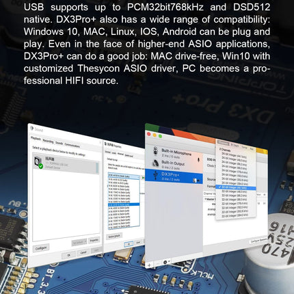 Topping DX3 Pro + Bluetooth 5.0 kõrvaklappide võimendi LDAC helidekooder DSD512 DAC madala müratasemega võimendi kodule ja arvutile, hõbedane-