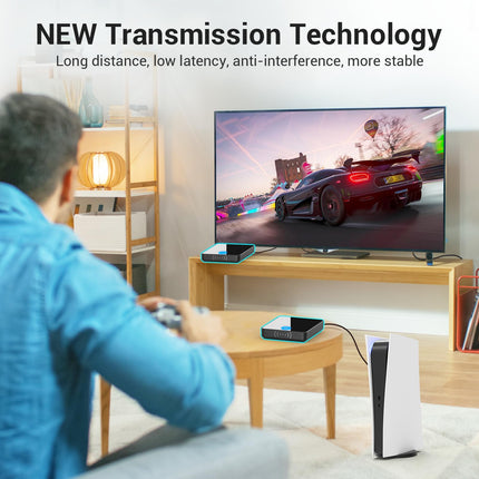 PAKITE juhtmevaba HDMI saatja ja vastuvõtja, 1080P Full HD, 2.4/5G kahesageduslik WiFi, ühenda ja mängi, 1TX kuni 4RX, 30 meetri ulatus, voogedastusvideo arvutist/PS4-st/sülearvutist telerisse/projektorisse/monitori