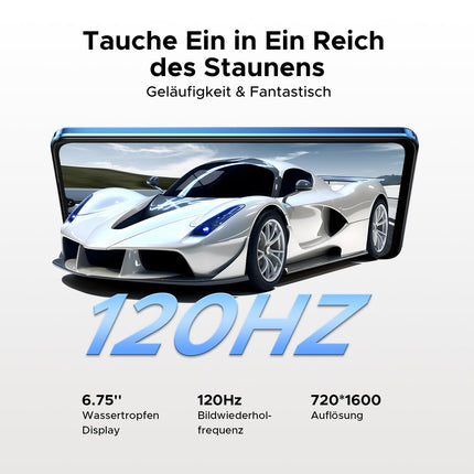 DOOGEE Note 59 Pro+ Android 15 nutitelefon, lukustamata 5G, 512 GB ROM + 36 GB RAM, kaheksatuumaline protsessor, 6250 mAh, 6,75" HD+, 120 Hz värskendussagedus, 50 MP + 8 MP, kahe SIM-kaardiga, lukustamata mobiiltelefonid/OTG/GPS/NFC/sõrmejäljelugeja