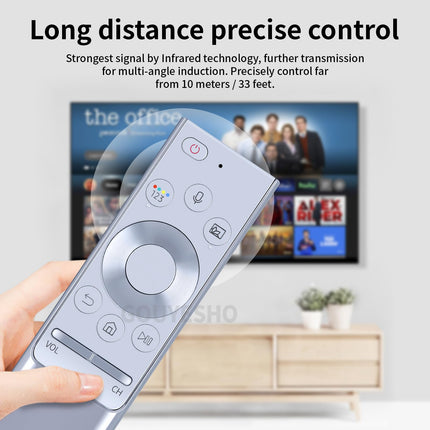 GOUYESHO Voice BN59-01300F BN59-01300J BN59-01300G Replacement Remote Control for Samsung 4K QLED UHD TV Compatible with GQ55Q8CN GQ55Q8DN GQ55Q9FN GQ65Q8DN GQ65Q8FN GQ65Q8FNGT GQ65Q9FN BN59-01300L