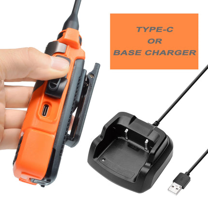 HYS Quansheng UV-K5(8) VHF UHF 5W raadiosaatja, laetav pika levialaga kahesuunaline raadiosaatja (kruvkinnitusega), 200 kanaliga VOX-funktsioon, sisseehitatud LED-tuli