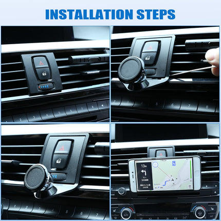 DIYUCAR Car Phone Holder Car Air Vent Phone Holder Car Air Vent for F22 F23 F30 F31 F34 F32 F33 F34 F35 F36 F80 F82 M4 2013-2019, Black